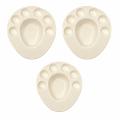 3 Pcs Pani Puri Thali, Melamine Oval Shape Serving Dish Bowl Plate